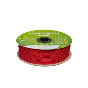 Corda Trançada Pratik PET Carretel Vermelha 4mmx400m
