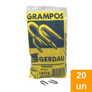 Grampo Gerdau para Cerca Polido 7/8x12P 1kg - Embalagem com 20 Unidades