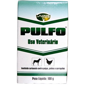 Pulfo Inseticida Laippe Carrapaticida Piolhicida e Pulguicida 100g