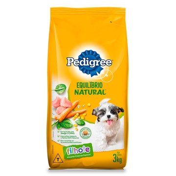 Ração para Cachorro Pedigree Premium Equilíbrio Natural Filhote 3kg