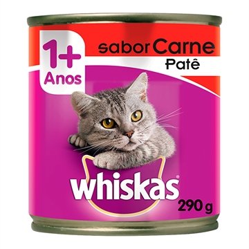 Ração para Gatos Whiskas Premium Carne Lata 290g