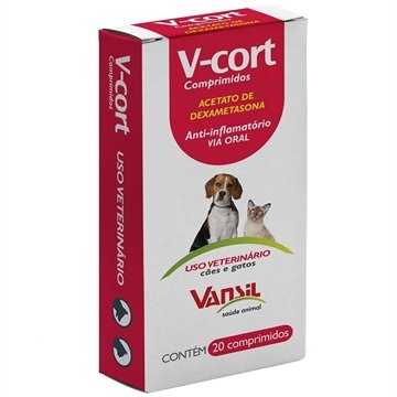 V-Cort Anti-inflamatório Vansil 200MG - 20 comprimidos