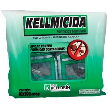 Formicida Granulada Kellmicida Sufluramida Kelldrin 50g 40 Embalagens c/ 10 unidades