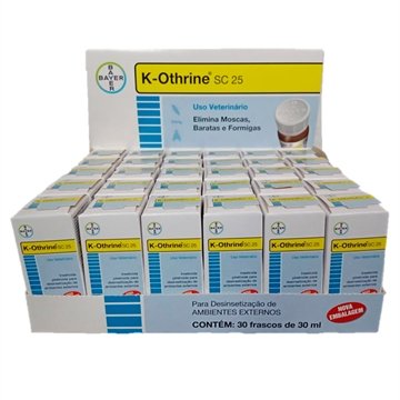 Inseticida K-Othrine SC25 30ml Embalagem com 30 Unidades