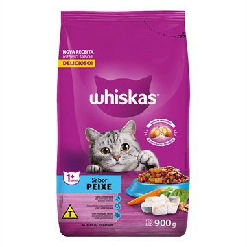 Ração Whiskas Premium Adulto Peixe 900g