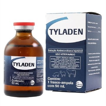 Tyladen Antibiótico Injetável Tilosina 20% 50ml
