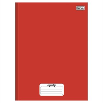 Caderno Costurado Tilibra 1/4 Capa Dura Mais+ Vermelho 96 Folhas - Embalagem com 10 Unidades