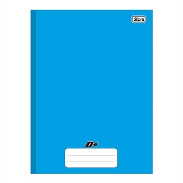 Caderno Costurado Tilibra Universitário Capa Dura D+ Azul 96 Folhas - Embalagem com 5 Unidades