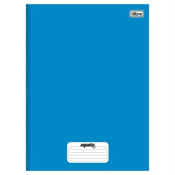 Caderno Costurado Tilibra 1/4 Capa Dura Mais+ Azul 48 Folhas - Embalagem com 15 Unidades