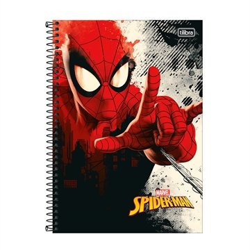 Caderno Espiral Universitário Capa Dura 10m Tilibra Spider Man 4 Unidades c/ 160 folhas