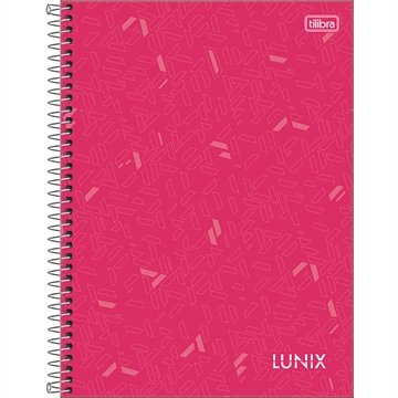 Caderno Espiral Tilibra Universitário | Capa Dura 10 Matérias Lunix 160 Folhas - Embalagem com 4 Unidades