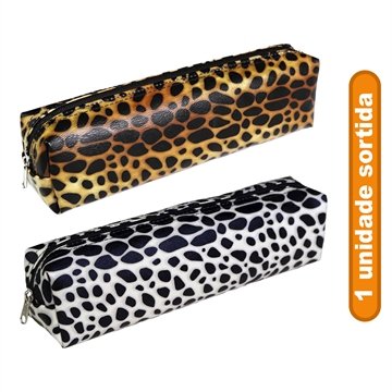 Estojo Juvenil Kit Retangular Animal Print (SORTIDO)