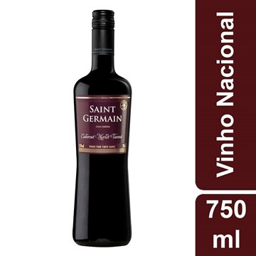 Vinho Saint Germain Cabernet Merlot Tinto Suave 750ml