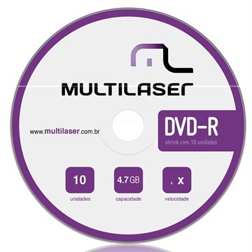 OLD Midia DVD-R Vel. 16x - 10 un Shirink - DV038