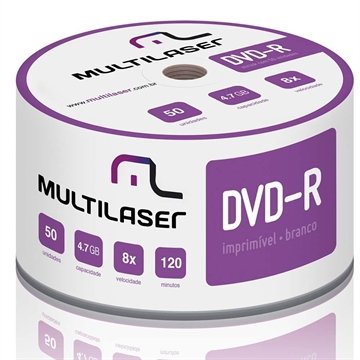 OLD Mídia Multilaser Dvd-R Printable 08X 4,7 Gb - DV052