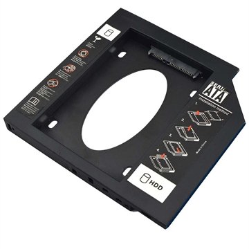OLD Adatador HDD/SSD Para Notebook Via Baia de 12,7MM CD/DVD - GA173