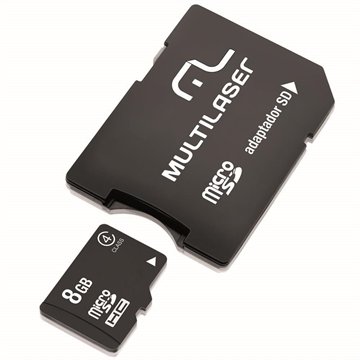 OLD Adaptador Multilaser Sd Cartão De Memória Classe 4 8Gb MC004