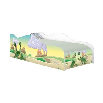 Cama Mobili Solteiro 197cm X 92cm Kmcb Dinossauros