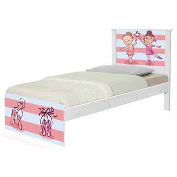 Cama Infantil Solteiro 195cm X 96cm Kmteb Bailarinas 2