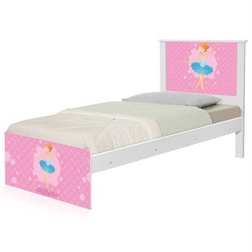 Cama Infantil Solteiro 195cm X 96cm Kmteb Bailarinas