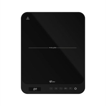 Cooktop De Indução Portátil Fischer 1 Boca Vitrocerâmico Touch Screen Preto Bivolt