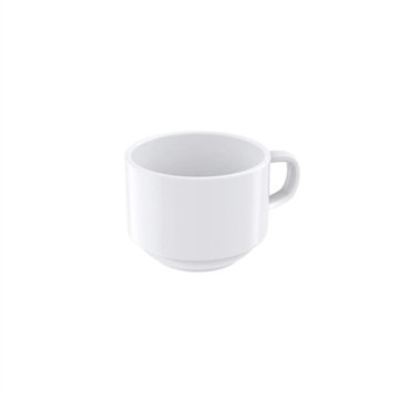 Xícara De Chá Paola Hs Em Porcelana Para Cozinha Branca Tramontina 240Ml