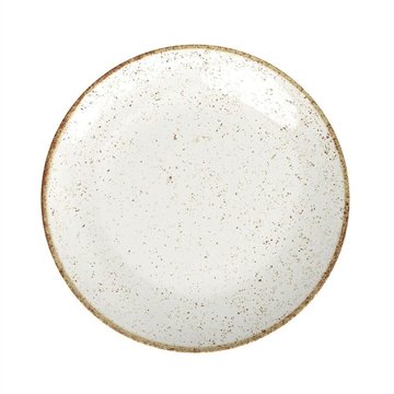 Prato Raso Tramontina Rústico Marrom Em Porcelana Decorada 28 Cm Tramontina