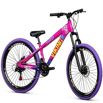 Bicicleta Vikingx Mountain Bike Aro 26 Alumínio 21V Shimano Viking-X