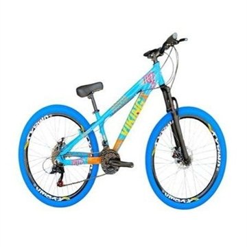 Bicicleta Mountain Bike Viking-X Tuff25 Aro 26 Alumínio 21 Marchas Azul