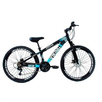 Bicicleta Vikingx Tuff 25/30Freeride Aro 26 Freio À Disco 21V Vikingx
