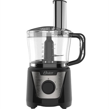 Multiprocessador De Alimentos Oster 300W 2 Velocidades + Pulsar Lâmina Dupla Preto 110V