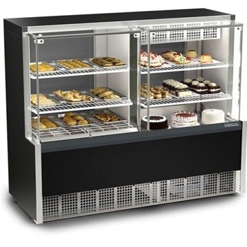 Vitrine Quente E Fria Aurora Gelopar Gqea140r 140L Preto 220V