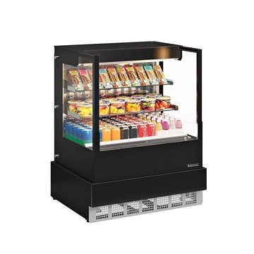 Vitrine Refrigerada Vertical Gelopar GGEA100PR 1000L sem Porta Preto 220V