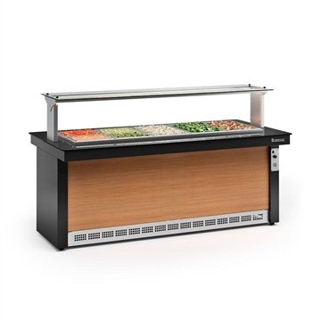 Buffet Refrigerado Self Service Gelopar Gbrf200 10L Sem Porta Preto 220V
