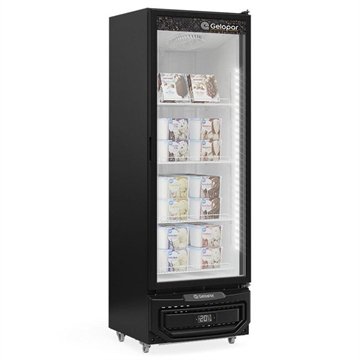 Conservador Vertical Expositor Gelopar Gpf45lp 578L 1 Porta Preto 220V