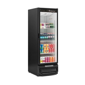 Expositor Refrigerado Vertical Gelopar Grv57pr 570L 1 Porta Preto 220V