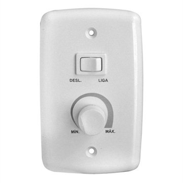 Chave Para Ventilador Com Regulagem E Oscilante Mira Cl Bivolt Branco