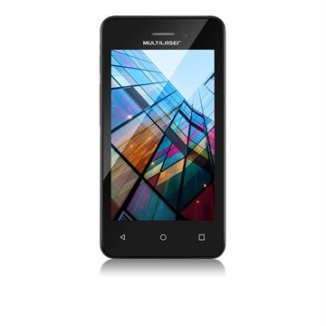 OLD Smartphone Multilaser MS40S Branco/Preto 4 Pol. Câmera 2 MP + 5 MP 3G Quad Core 8GB Android 6.0 - P9026