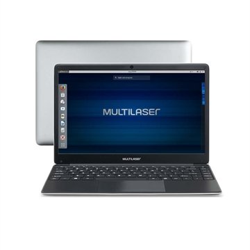 OLD Notebook Legacy Intel Dual Core Tela De 14.1 Pol. Full HD Linux 4GB + 500GB Cinza Multilaser - PC231
