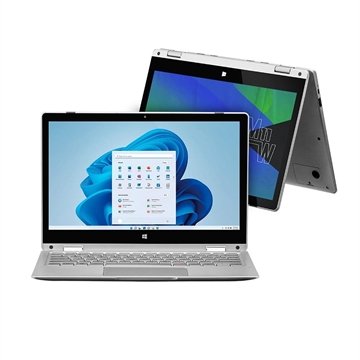 OLD Notebook M11W Prime 2 em 1, Win 11 Home, Intel Celeron, 64GB+64GB, Tela 11,6 Pol - PC281