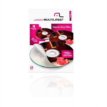 OLD Glossy Paper Etiqueta P/ Mídias 230 Gr Tam. A4 C/ 10 Fls - PE004