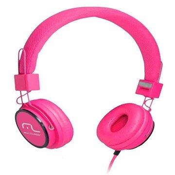 OLD Fone De Ouvido Multilaser Headphone Som Hi-Fi Power Microf.Handsfree Rosa - PH088