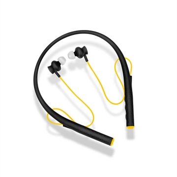 OLD Earphone Pulse Rubber Arco Preto E Amarelo - PH240