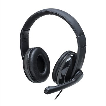 OLD Headset Pro Conexão P2 Cabo de 210cm Cancelamento de Ruído Microfone Driver 40mm Potência 30mw Com Adaptador P3 Preto - P