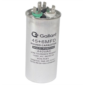 Capacitor CBB65 Gallant 45+6MF +-5% 440 VAC