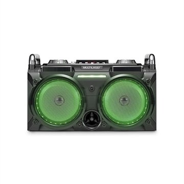 OLD Caixa de Som DJ Station 120W com Conexões Bluetooth FM SD USB e Luz de LED Multilaser -