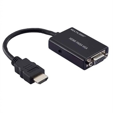 OLD Conversor HDMI M X VGA F c/ Saida Audio - WI293