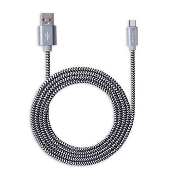 OLD Cabo Usb Type C Preto 1,5M Nylon - WI345
