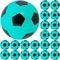 Bola De Vinil Pingo Dente De Leite Futebol Kit Atacado - Azul - 36 Unidades