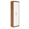 Armário Multiuso Sapateira 2 Portas Davi Amêndoa Clean/Branco